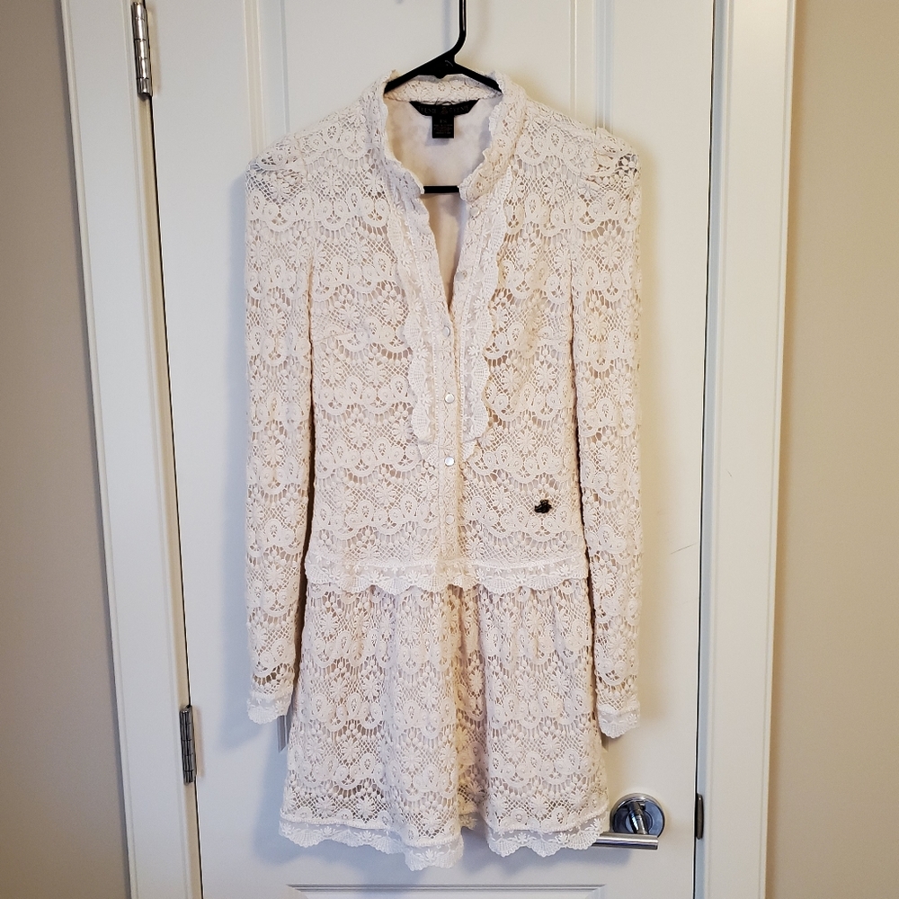 💚2 for 30$🩵 Ivory Crochet Dress